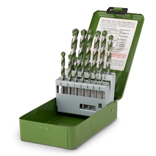 13 Piece Multi-Purpose Drill Bit Set – Millner-Haufen Tool Co.